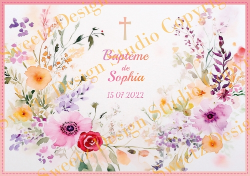 Couronne Fleurs Pastel