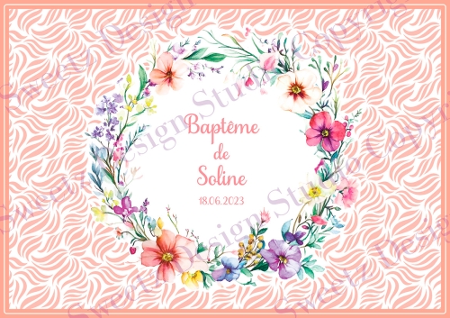 Couronne Fleurs avec motifs