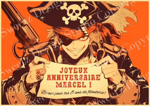 Pirate au parchemin.