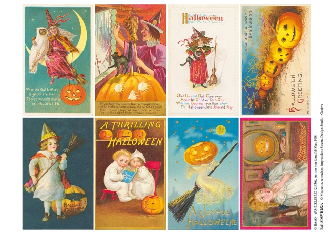 8 x Cartes Halloween - kit 2