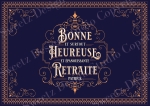 Bonne retraite style vintage 